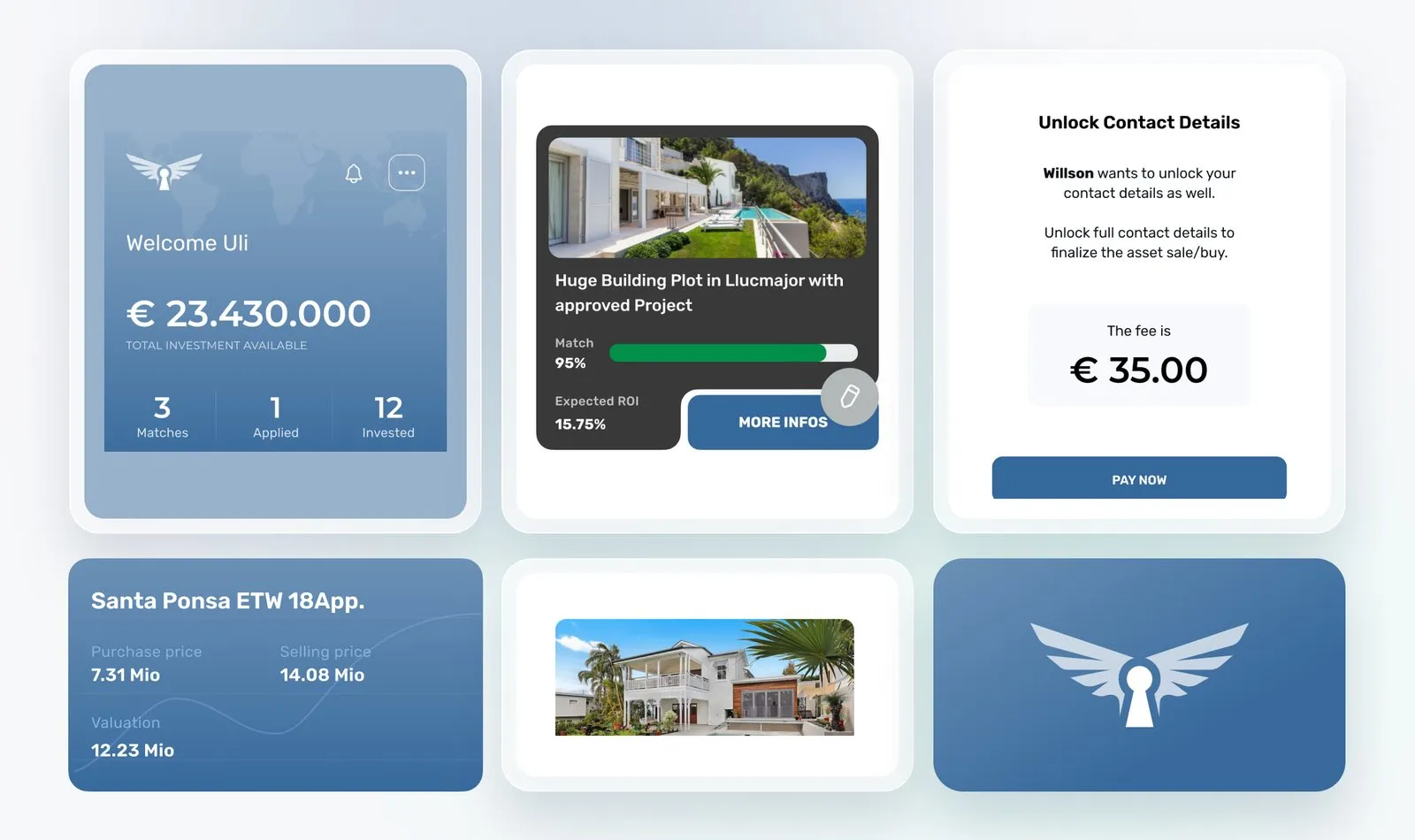 Real estate investing app, screen 3 of 3