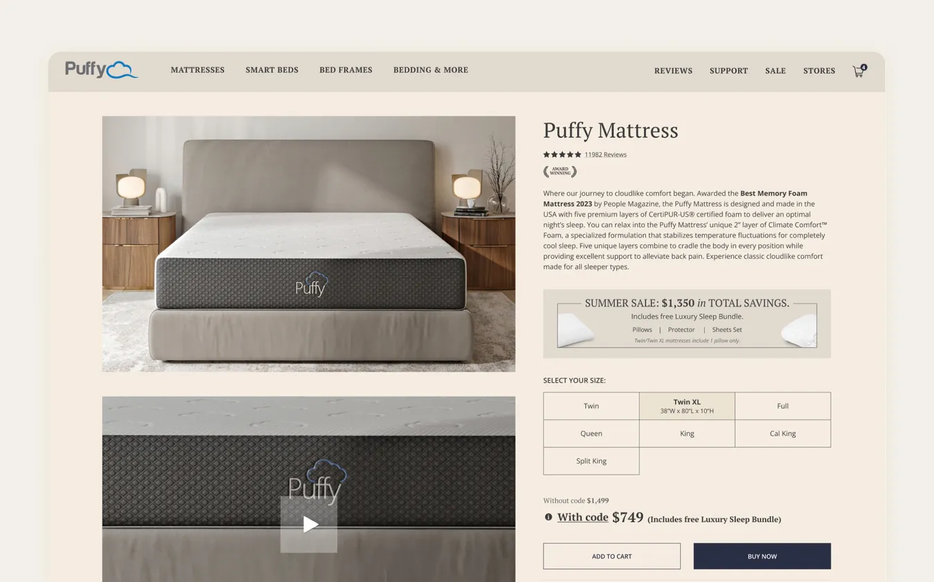 Puffy · product page