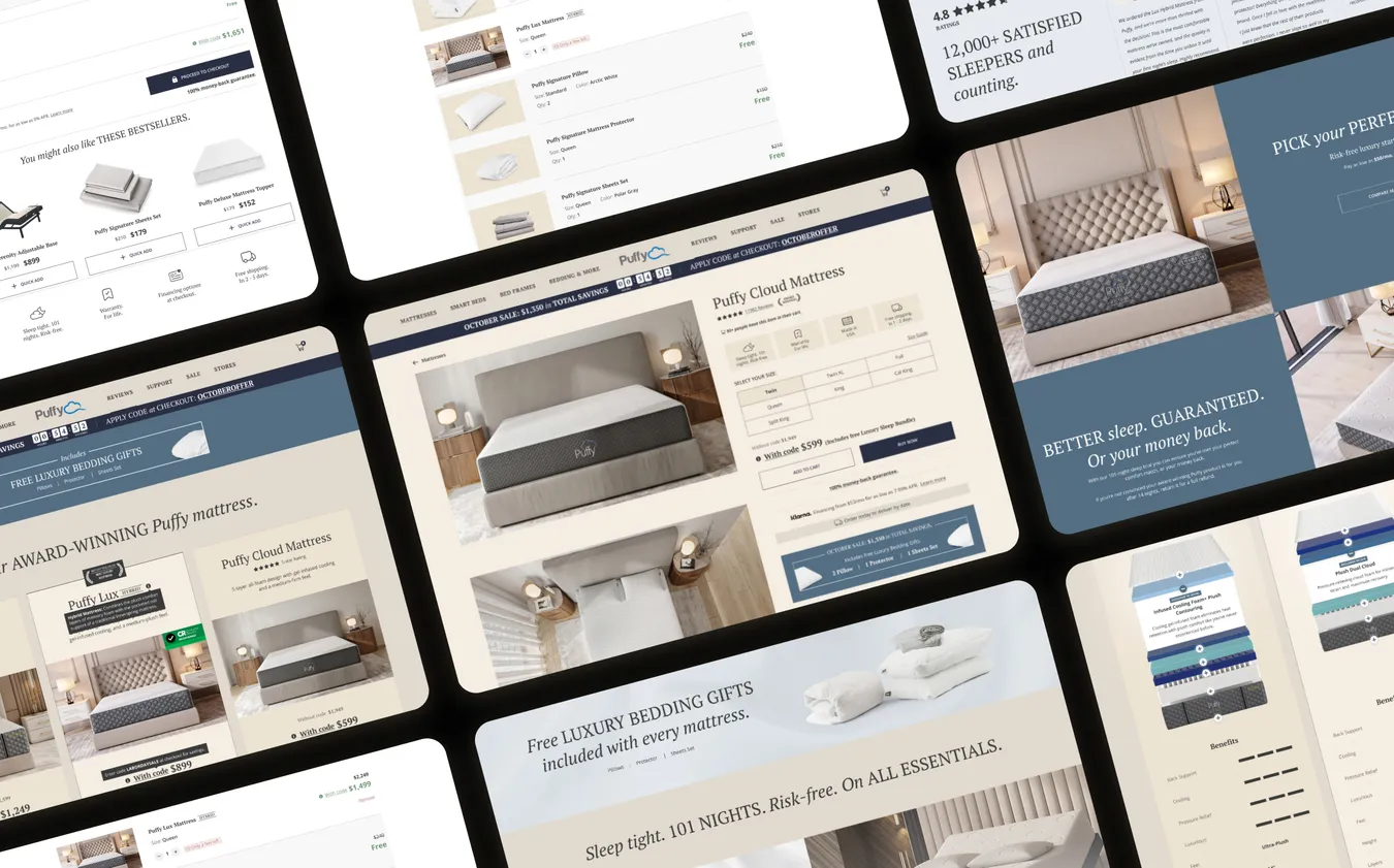 Puffy · store screens
